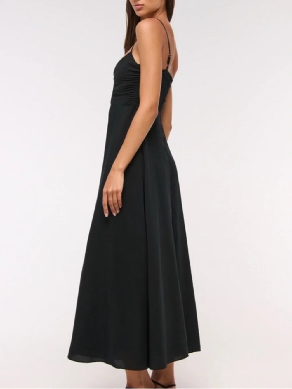 Abercrombie & Fitch Black Spaghetti-Strap Maxi Dress - Picture 3 of 8
